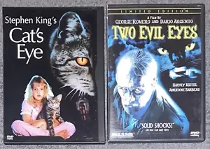 Cat's Eye/Two Evil Eyes DVD George Romero Dario Argento Stephen King Anthologies - Picture 1 of 3