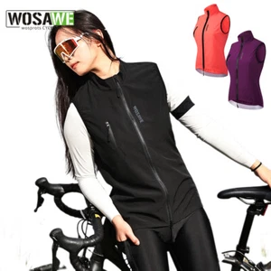 WOSAWE Women Cycling Gilet Lightweight Sports Vest Running Reflective Top Summer - Picture 1 of 19