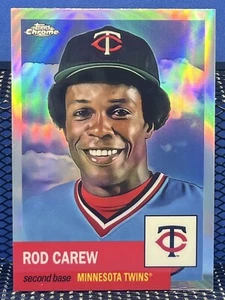 2022 Topps Chrome Platinum Anniversary ROD CAREW Refractor Twins - Picture 1 of 2