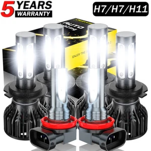 Combo White 6x LED Headlight Hi Low Beam Fog Light For Mercedes Benz GL450 07-12 - Picture 1 of 12