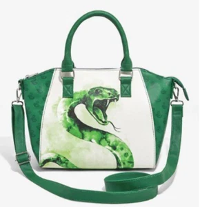 Borsa a mano nuova con etichette Loungefly Harry Potter Serpeverde Serpeverde Serpeverde Borsa a mano - Foto 1 di 5