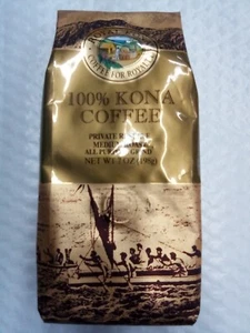 Royal Kona 100% KONA COFFEE PRIVATE RESERVE Medium Roast (7oz.) - Picture 1 of 5
