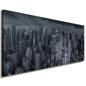 New York Leinwandbild AK Art Bilder Mehrfarbig Wandbild Kunstdruck Panorama XXL - Bild 1 von 2