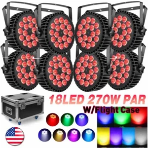 270W 18LED PAR Lights RGBW Stage Lighting DMX DJ Disco Party Show Light W/Stand - Picture 1 of 19