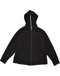 MOSSIMO Womens Hooded Fleece Jacket UK 16-18 XL Black Polyester AI04 - Picture 1 of 3