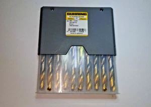 10 Stück x Guhring Nr. 9651 TiN Spitzenbestückter HSS Jobber Bohrer 10 7 6 5 4 3 mm - Bild 1 von 7