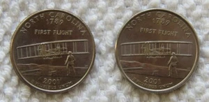 2001 North Carolina State Lot of One Each P&D Quarters *Estimated AU Grade* - Picture 1 of 8