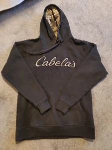 Cabelas Size M Black Hoodie Camo Inner-Hood - Picture 1 of 8