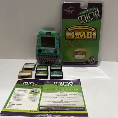 LeapFrog Quantum Leap iQuest Handheld Console Bundle 7 Cartridges Grade 6-8 Used - Image 1 of 3