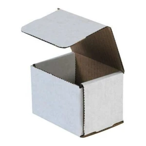 3 - 4x3x3 Small White Corrugated Cardboard Packaging Shipping Mailing Box Boxes - Picture 1 of 1