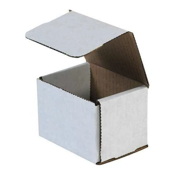 3 - 4x3x3 Small White Corrugated Cardboard Packaging Shipping Mailing Box Boxes - Image 1 of 1