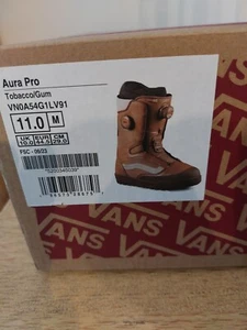 Snowboard Boots Vans Aura Pro BOA Braun, Tabacco Gum Herren Gr. 11, 44 1/2 NEU - Bild 1 von 6