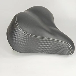 Bikeroo Bike Seat Extra Wide Oversized Padded Bicycle Saddle Spring Memory Foam - Picture 1 of 6