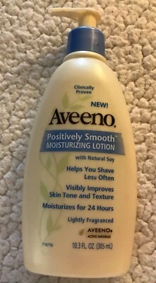 Aveeno Positively Smooth Moisturizing Lotion Shave Less 10.3fl.oz Discontinued - Image 1 of 4
