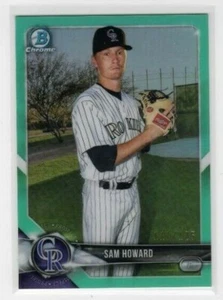 Sam Howard 2018 Topps Bowman Chrome Prospects Aqua /125 #BCP109 Colorado Rockies - Imagen 1 de 1