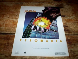 DEF LEPPARD ( PYROMANIA ) ORIG 1982 magazine PROMO Ad NM- - Picture 1 of 1