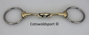 Lozenge 2 Two Type Loose Ring Eggbutt Snaffle German Silver Horse Bit - Picture 1 of 1