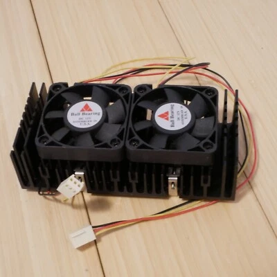AAVID DUAL Fan CPU Cooler for Intel Pentium II Slot 1 AMD Athlon, Ball Bearing - Image 1 of 4