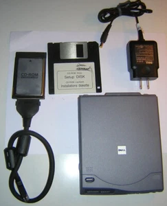 Dell Latitude Portable Ext PCMCIA CD-ROM Drive Kit EXTCDR-1 PC Card AC Adapter - Picture 1 of 1