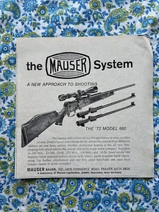 Vintage 1973 Mauser Model 660 Rifle Print Ad - Picture 1 of 7