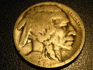 1925-S Buffalo Nickel ERROR LAMINATION UNDER INDIANS CHIN - Picture 1 of 4
