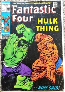 Fantastic Four #112 (1971) 3. Hulk v Thing Battle Marvel Comic * Günstigstes auf eBay - Bild 1 von 4
