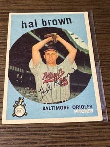 1959 Topps #487 Hal Brown - Excelente/Nuevo Set Break - Envío gratuito - Imagen 1 de 2