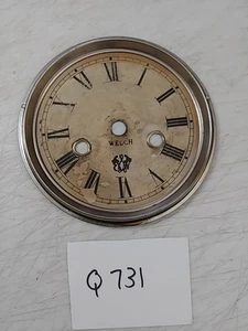 WELCH 30 HOUR PARLOR CLOCK DIAL - Picture 1 of 4