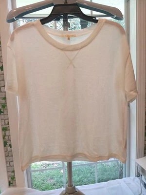 Copper Key Size Small Short Sleeve Crop Blouse - Image 1 of 3