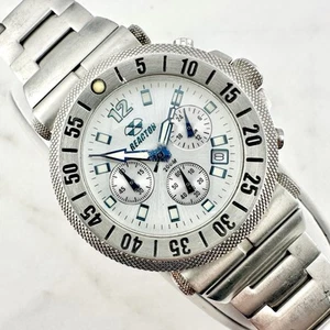 Scratched, Reactor Fallout Mens Silver Tone Watch 200M 64002 - Has New Battery - Picture 1 of 19