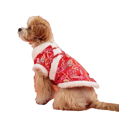 Comfortable and Stylish Chinese Tang Suit For Dogs Celebrating Festivals - Image 1 of 4