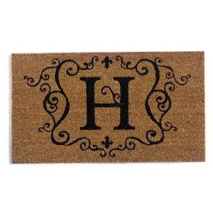 Coir Insert, Monogram "H" - Picture 1 of 2