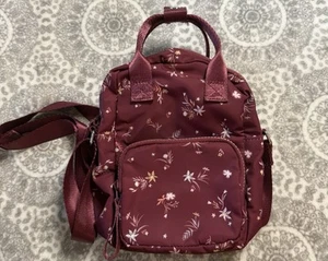Target Art Class Umhängetasche weinrot Blumenmuster Handtasche - Bild 1 von 5