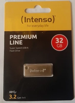 Intenso Premium Line 32 GB USB Stick Highspeed USB-A 3.2 silber 3534490  - Bild 1 von 2