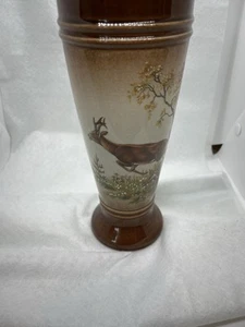 VINTAGE Albert Jacob THEWALT Steinzeug Hirsch VASE 9,25" GERMANY gemarkt auf Boden - Bild 1 von 5