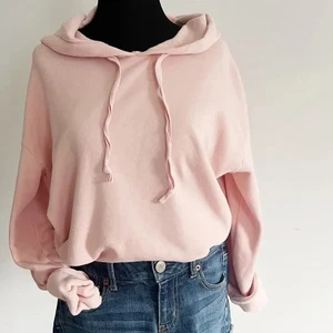 American Eagle Aah-mazingly Soft Hooded Pullover Sweatshirt in Pink Sz M - Picture 1 of 9