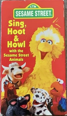RARE Sing, Hoot, & Howl With The Sesame Street Animals VHS Tape Sony Wonder GOOD - Image 1 of 4