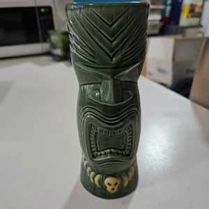 Tiki Farm 2005 Doug Horne GROG Ceramic Mug Green - Foto 1 di 11