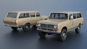 ABS-LIKE RESIN 3D PRINTED 1/25 1972 INTERNATIONAL TRAVELALL FULL KIT - Picture 1 of 13
