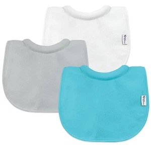 Stay-dry Milk Catcher Bibs (3 Pack) | Collar absorbs milk to prevent rashes |... - Picture 1 of 6