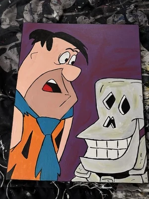 Flintstons Fred Haunted Painting - Image 1 of 3