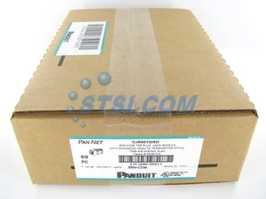 (CAJA DE 50) Módulo Jack Mini-Com Panduit CJ688TGRD Cat6, Rojo GENUINO ~STSI - Imagen 1 de 4