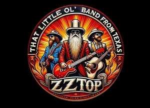 ZZ Top Sign 8x8 Tin Hanging Rock Band New Plaque Texas Band - Picture 1 of 1