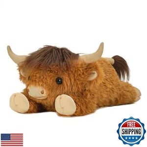 WDXDSOB Highland Cow Stuffed Animal - 18" Light Brown Cows Plush Toy Gift for - Picture 1 of 5