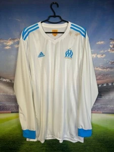 Olympique Marseille Home football shirt 2017 2018 Long Sleeve Jersey Adidas 2XL - Picture 1 of 11