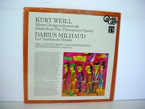 KURT WEILL / DARIUS MILHAUD SEALED QUADRADISC 1973 Nonesuch HQ-1281 QUADRAPHONIC - Picture 1 of 3
