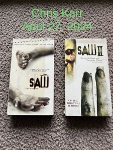 Saw 1 and 2 Horror VHS Lot