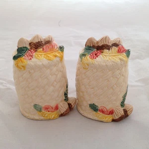 Vintage Long Rich Autumn / Fall / Thanksgiving Salt and Pepper Shakers  - Picture 1 of 8