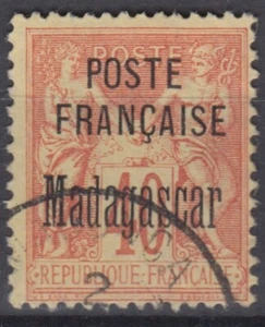 TIMBRE MADAGASCAR TYPE GROUPE SURCHARGE N° 18 OBLITERATION CHOISIE - COTE 58 € - Imagen 1 de 2