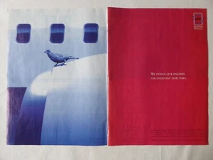 1999-2000 PUB CFMI SNECMA GENERAL ELECTRIC CFM56 ENGINE BIRD OISEAU ORIGINAL AD - Picture 1 of 1